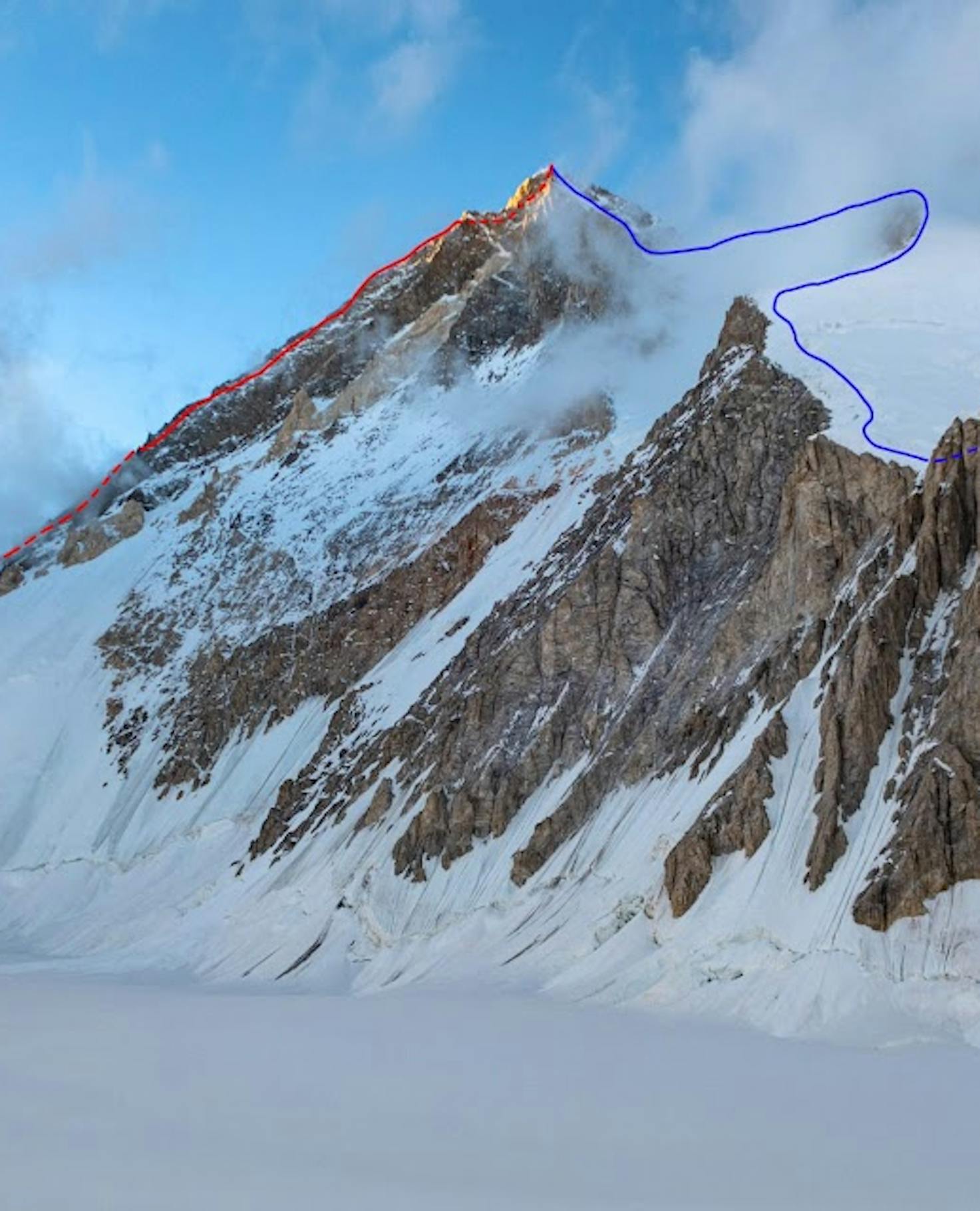 Hình minh họa 2: Lần đầu chinh phục sườn Tây Gasherbrum 3